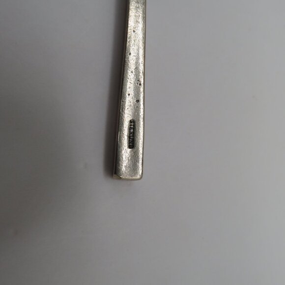 Vintage Sterling Silver Long Cross Pendant - Picture 5 of 6